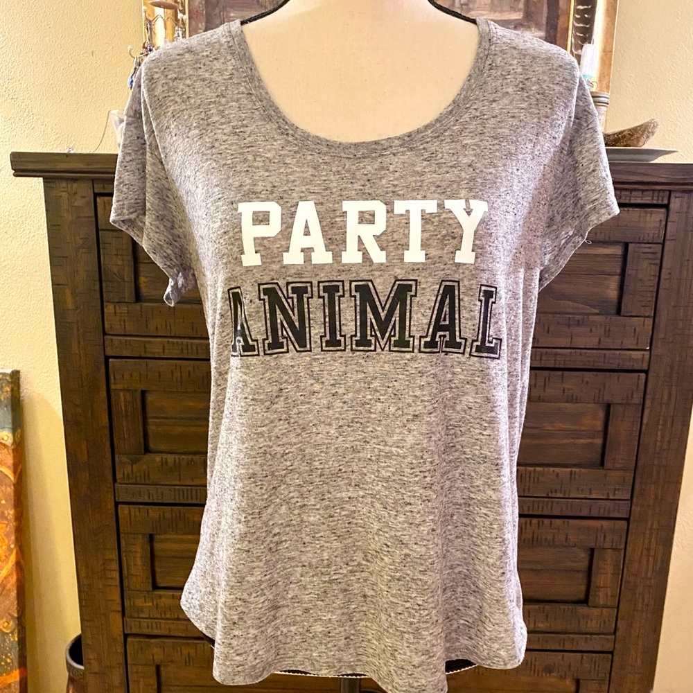 Women's Victoria's Secret "Party Animal" Gray Specked Top